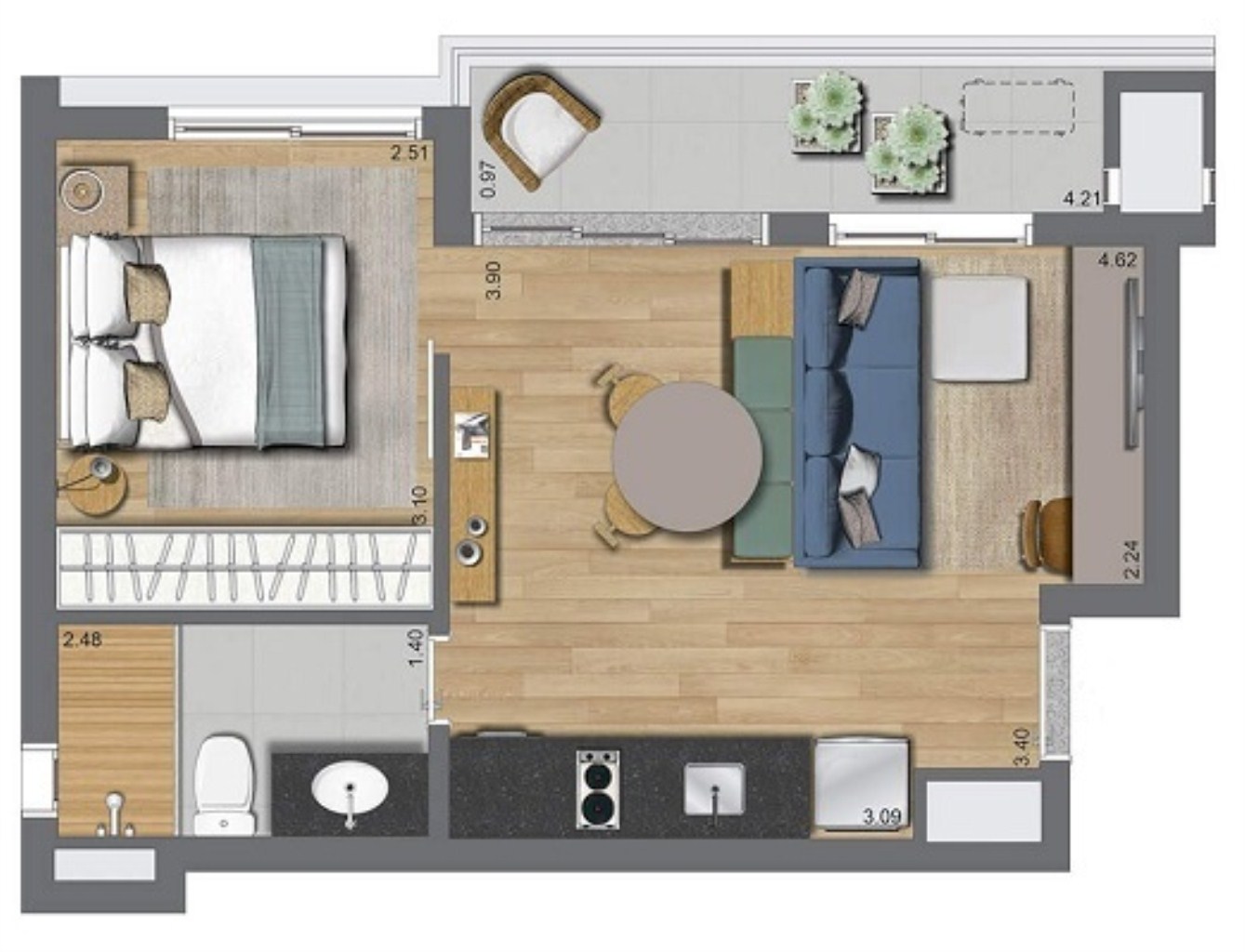 Apartamento à venda com 2 quartos, 37m² - Foto 35