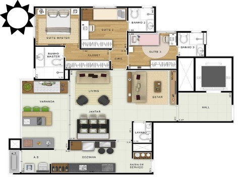 Apartamento à venda com 3 quartos, 113m² - Foto 11