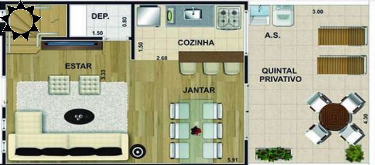 Casa à venda com 2 quartos, 64m² - Foto 5