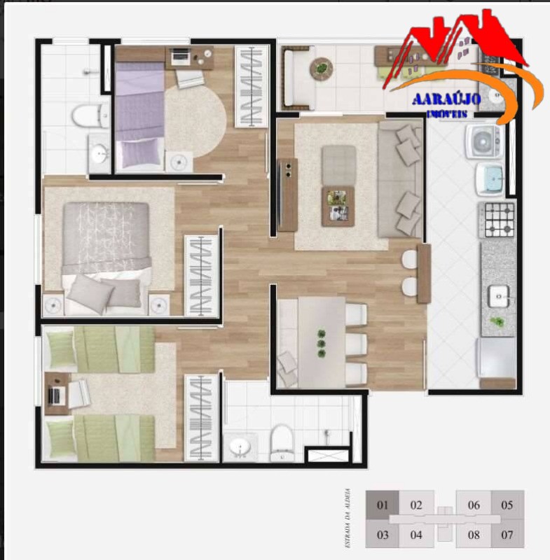 Apartamento, 3 quartos, 60 m² - Foto 28