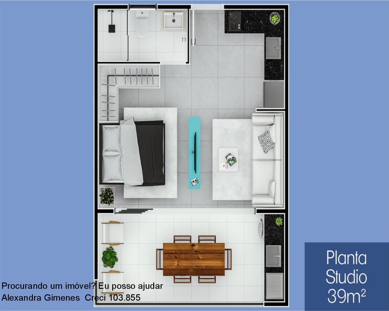 Apartamento à venda com 1 quarto, 39m² - Foto 13