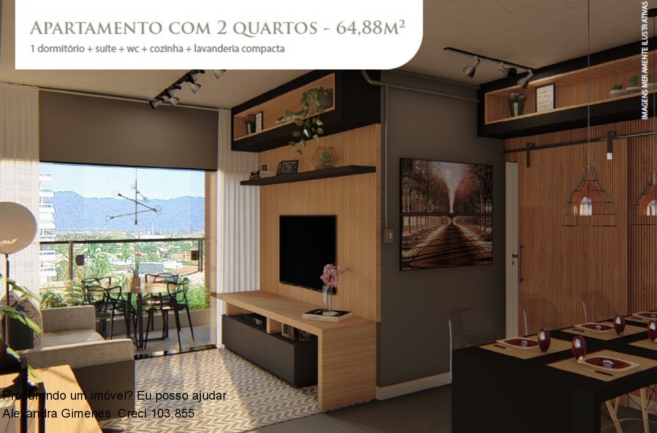 Apartamento à venda com 2 quartos, 64m² - Foto 1