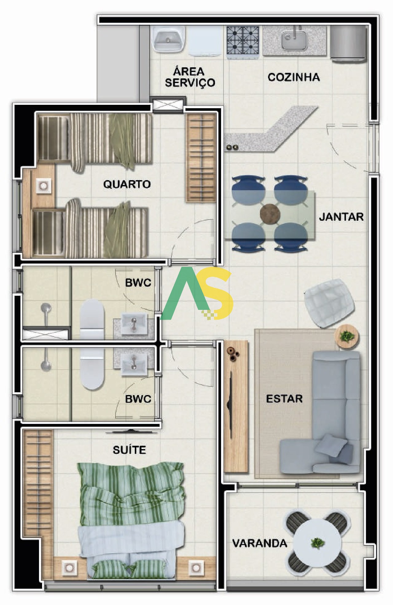 Apartamento à venda com 1 quarto, 35m² - Foto 8