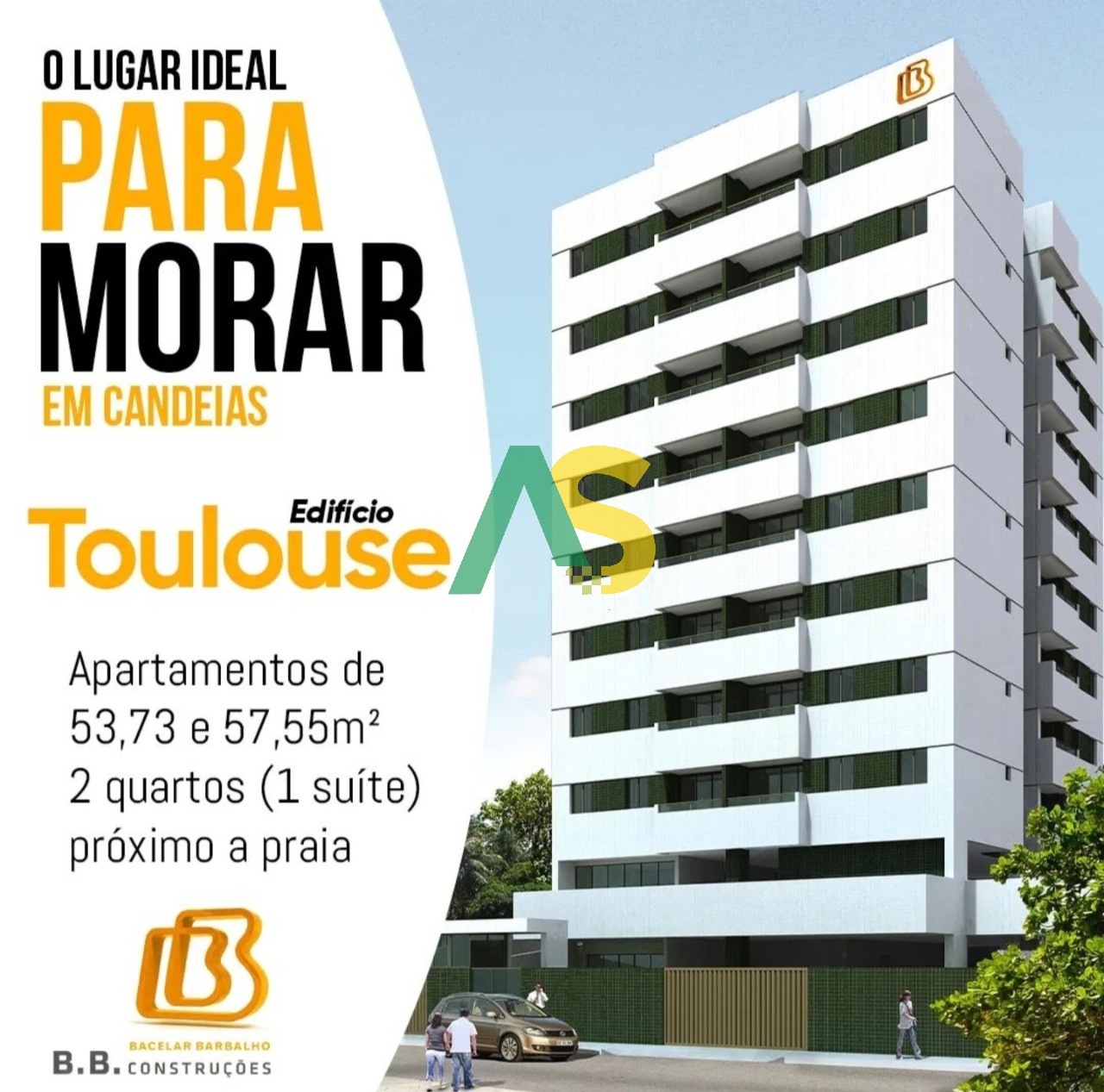 Apartamento à venda com 2 quartos, 53m² - Foto 1