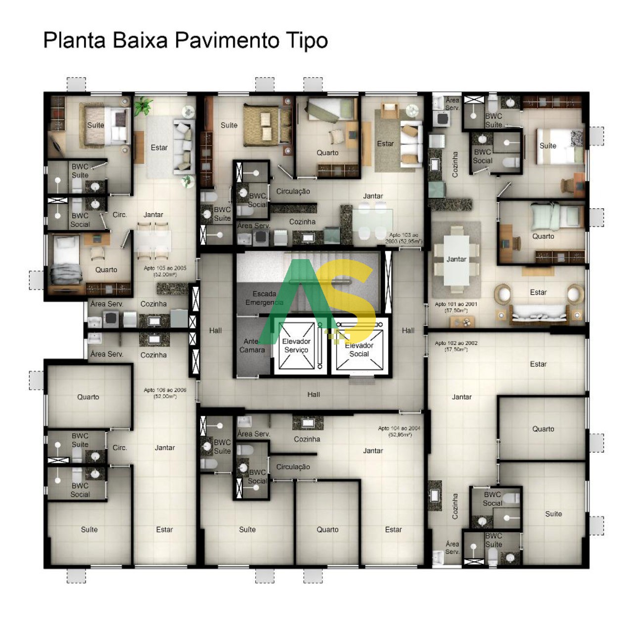 Apartamento à venda com 2 quartos, 53m² - Foto 17