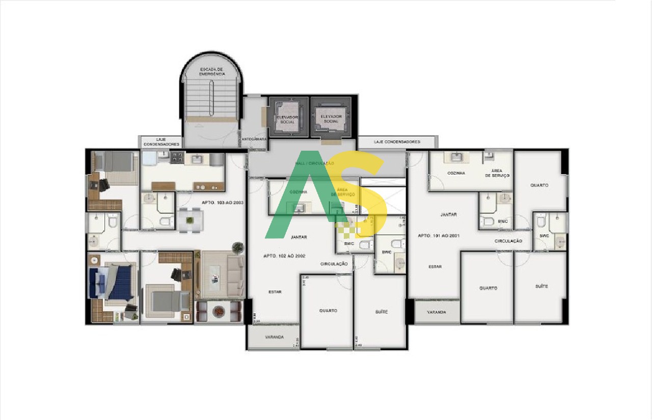 Apartamento à venda com 2 quartos, 58m² - Foto 9