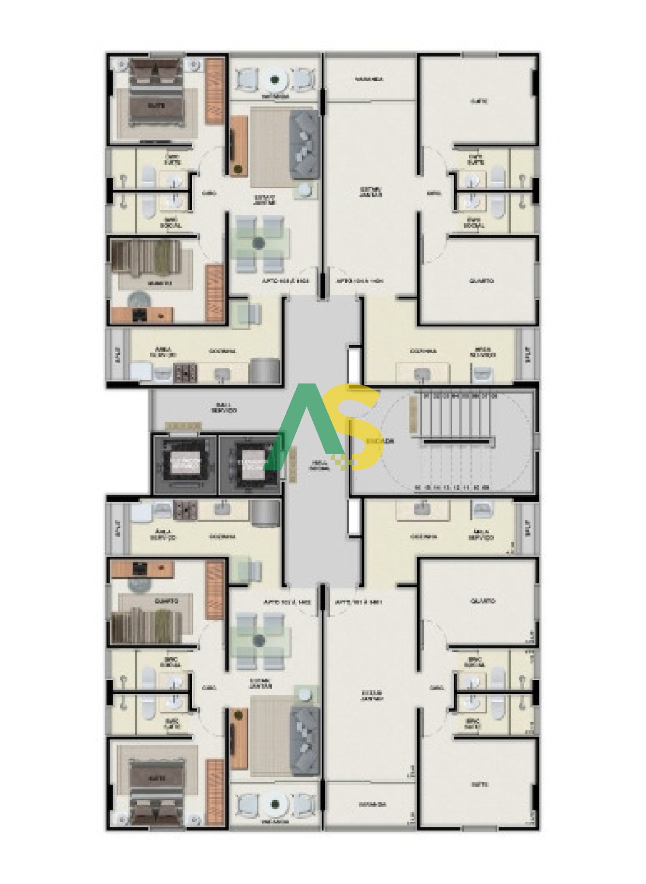 Apartamento à venda com 2 quartos, 56m² - Foto 9