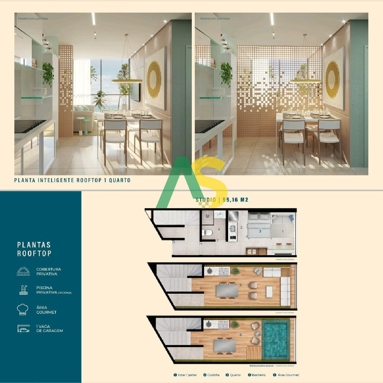 Apartamento à venda com 1 quarto, 36m² - Foto 12