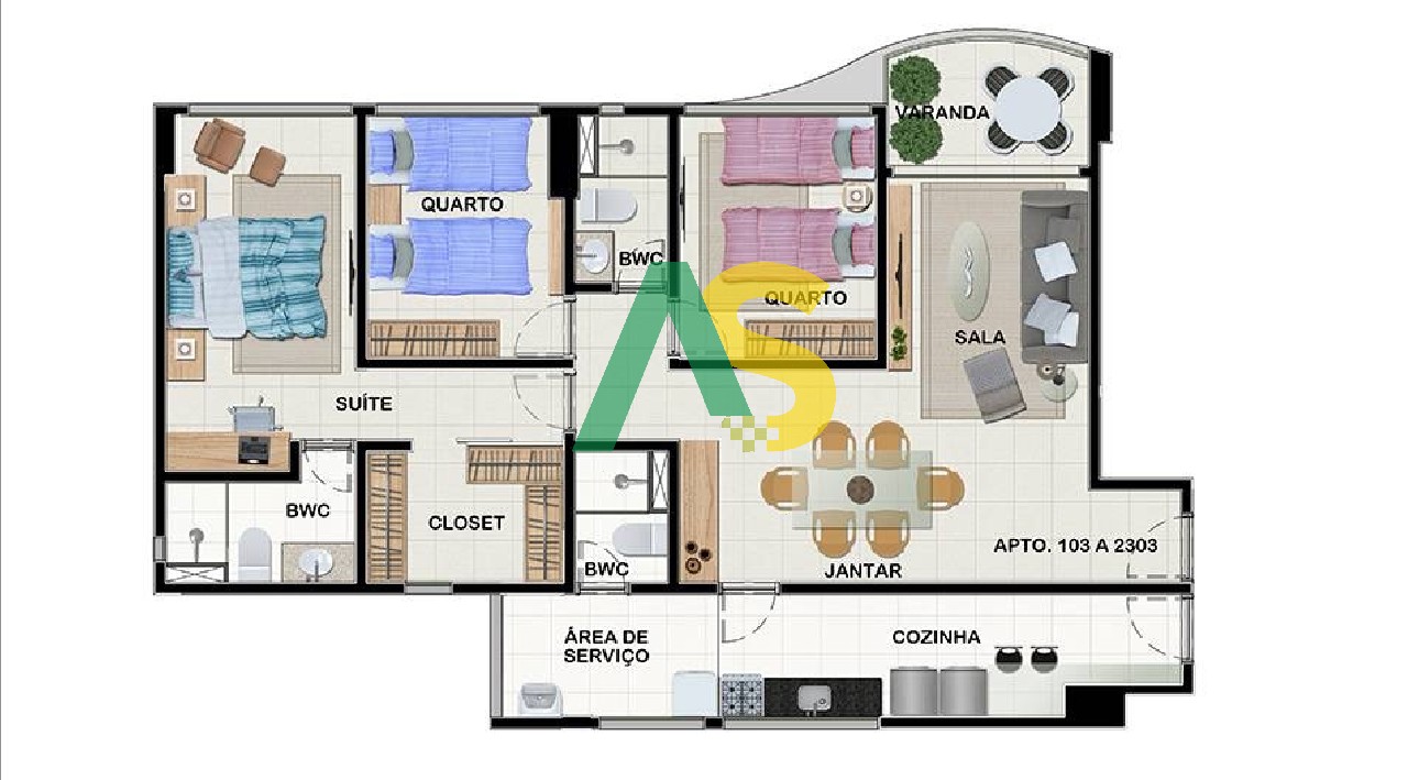 Apartamento à venda com 3 quartos, 99m² - Foto 14