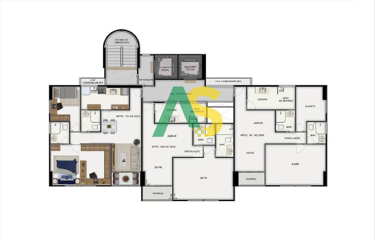 Apartamento à venda com 2 quartos, 58m² - Foto 10