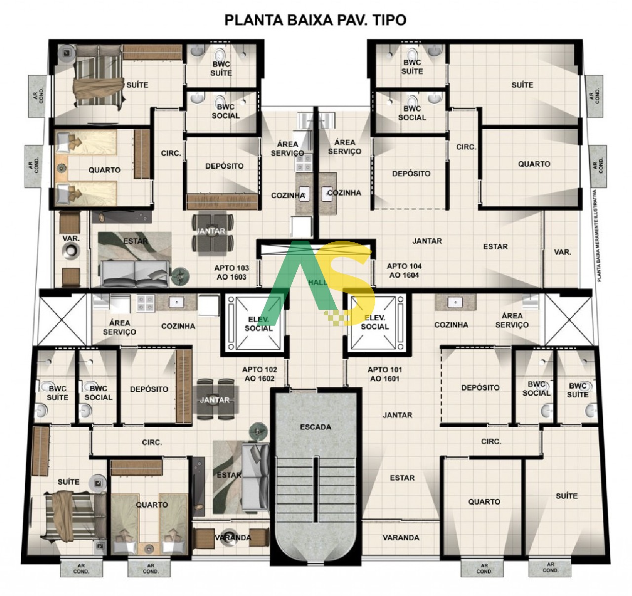 Apartamento à venda com 3 quartos, 57m² - Foto 9