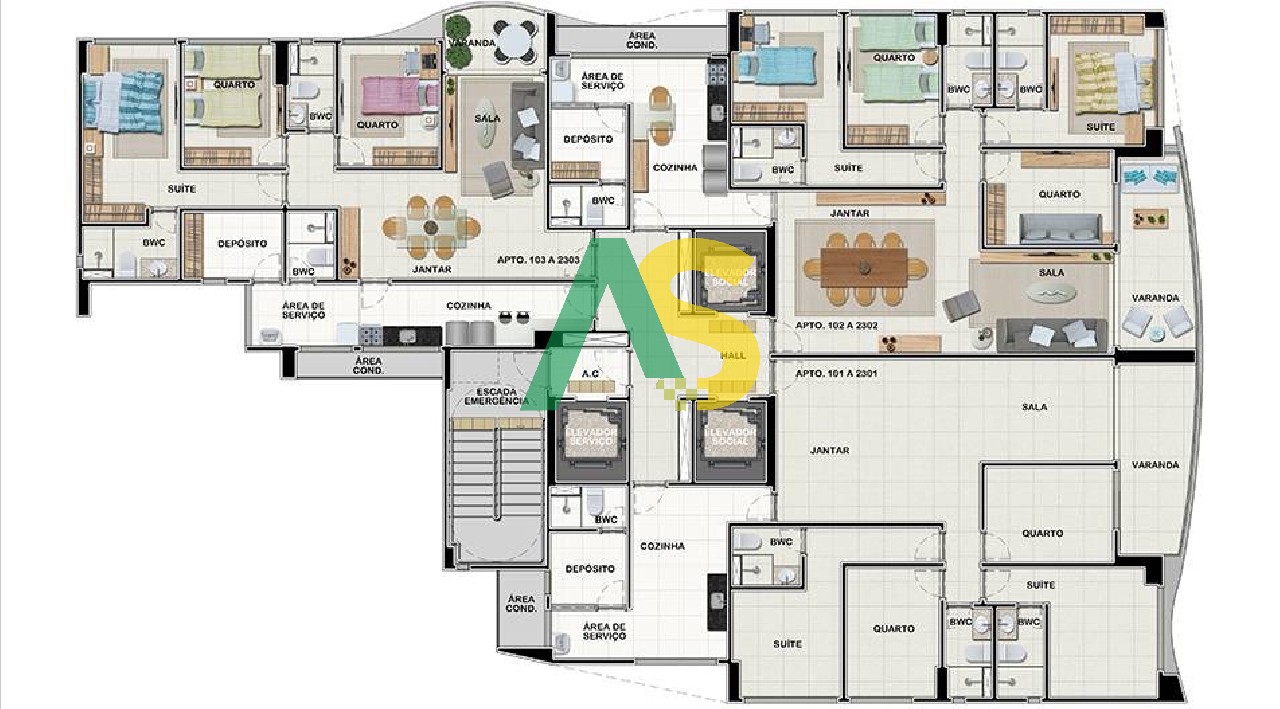 Apartamento à venda com 3 quartos, 99m² - Foto 12