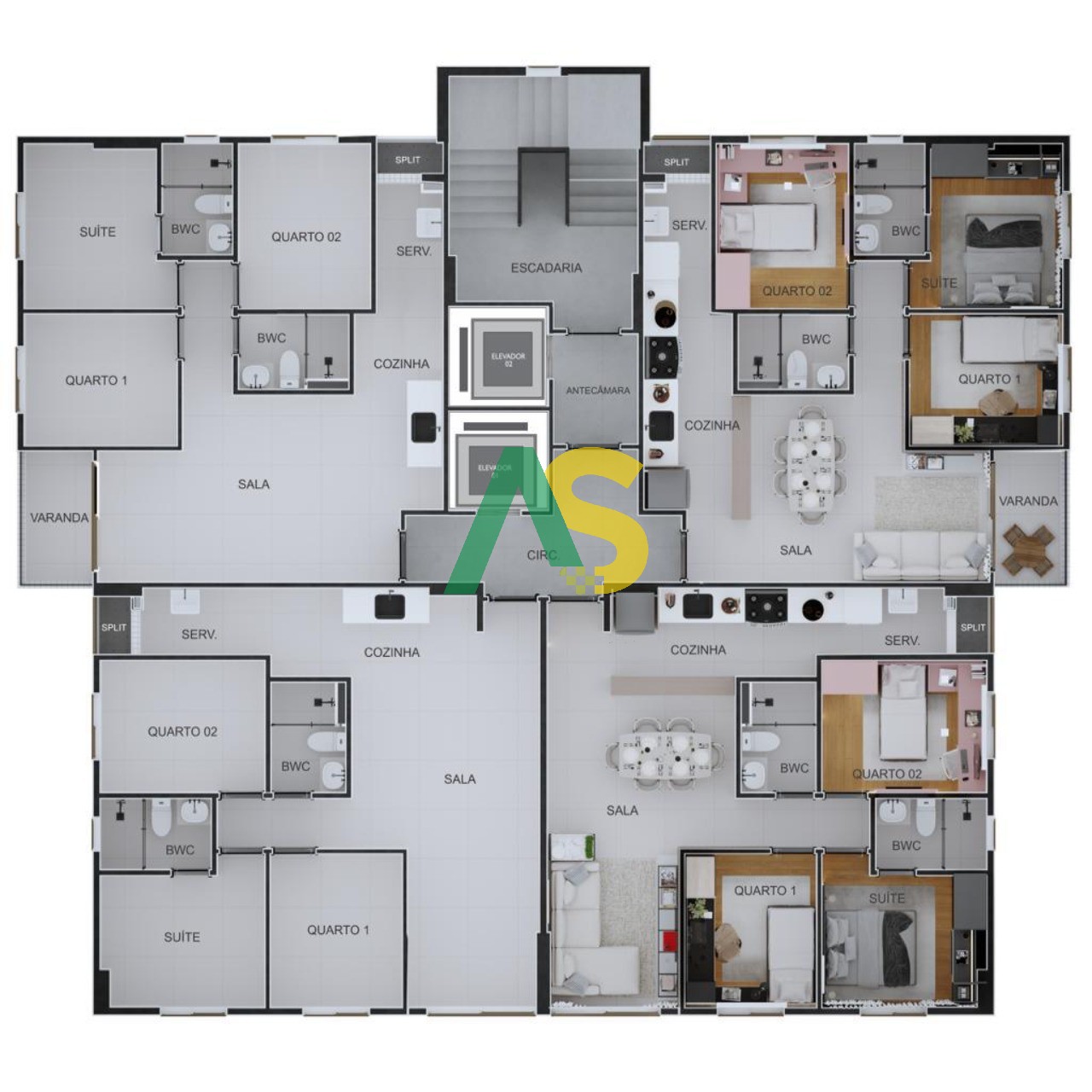 Apartamento à venda com 3 quartos, 64m² - Foto 10