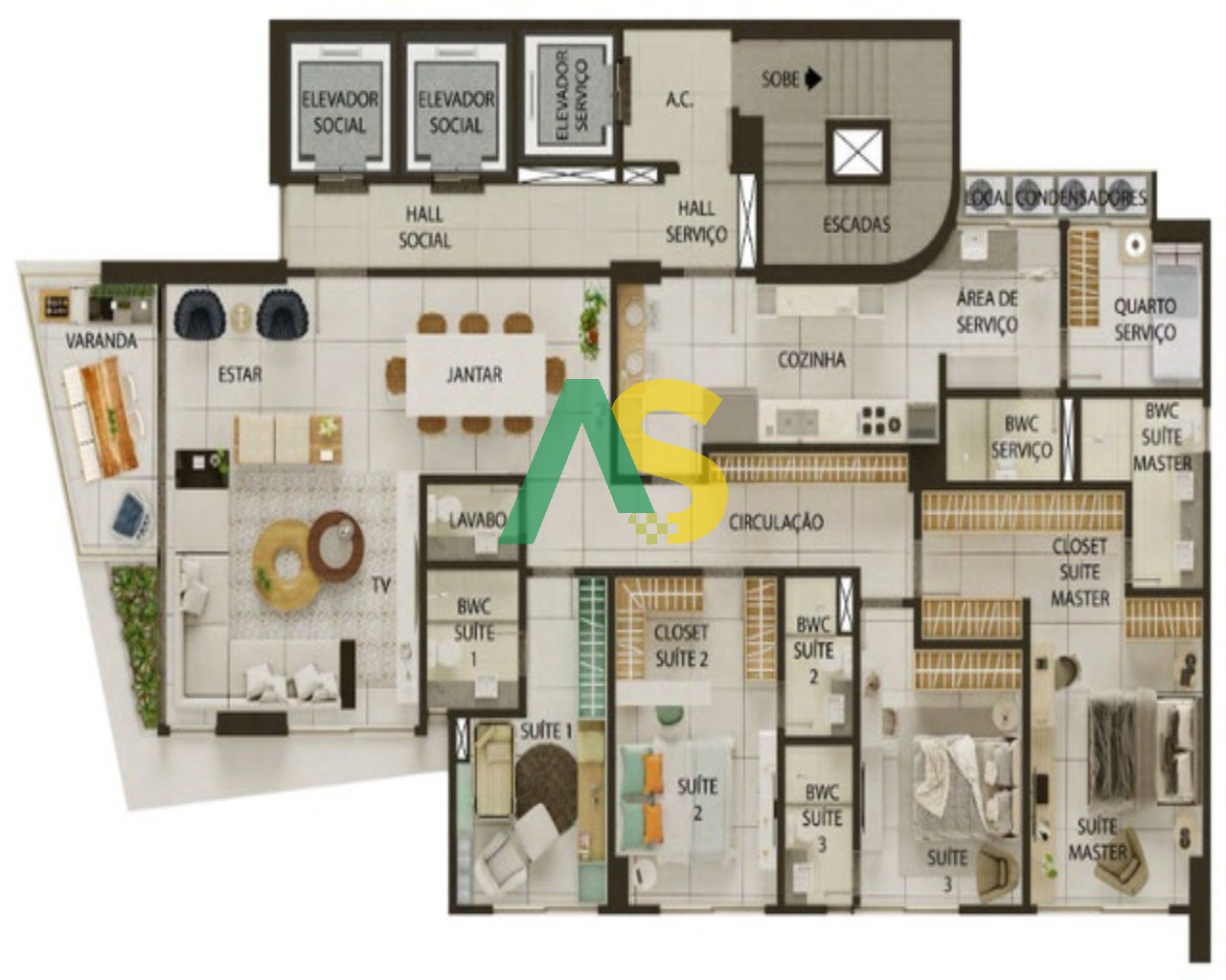 Apartamento à venda com 4 quartos, 175m² - Foto 16