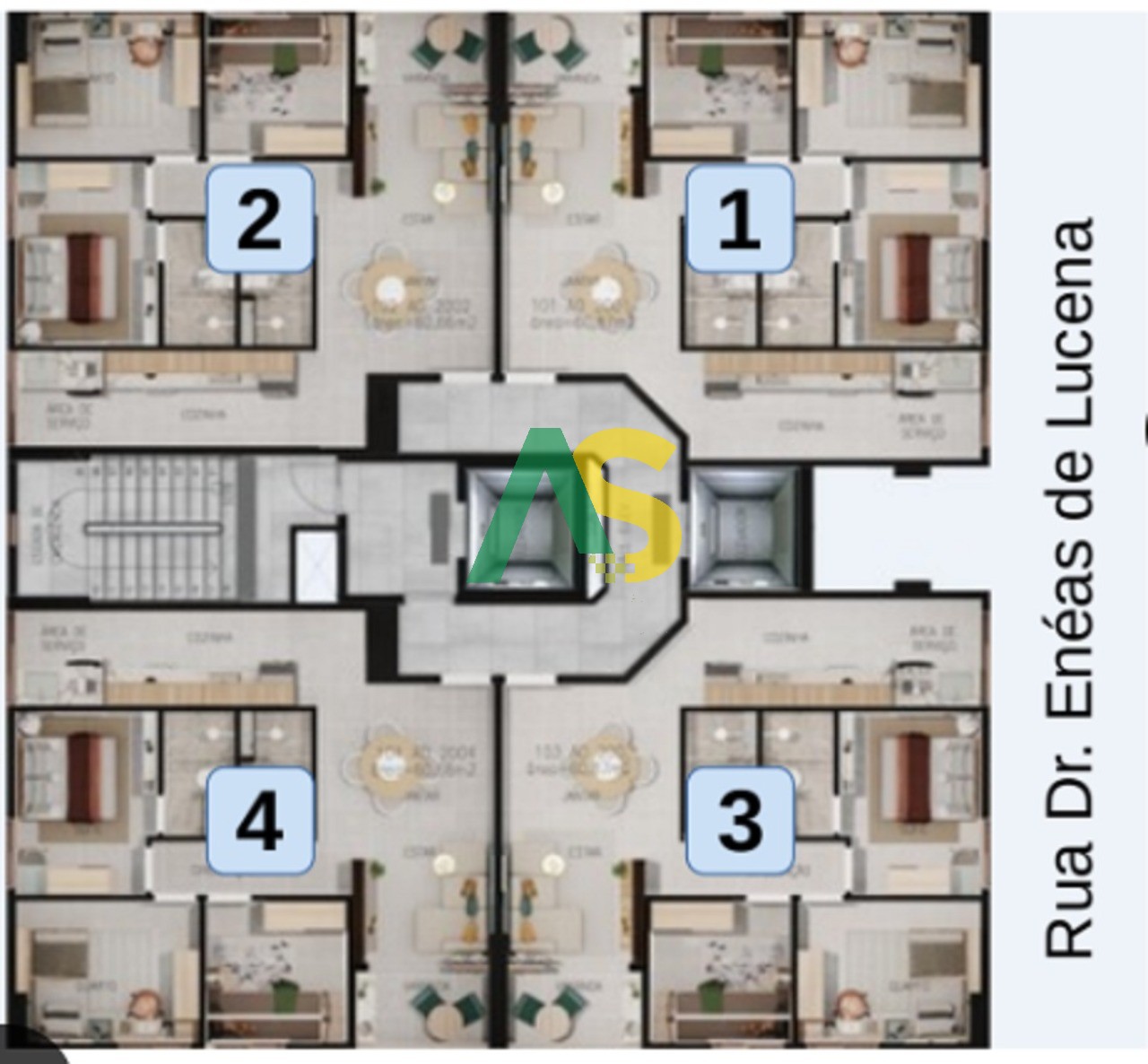 Apartamento à venda com 3 quartos, 60m² - Foto 6