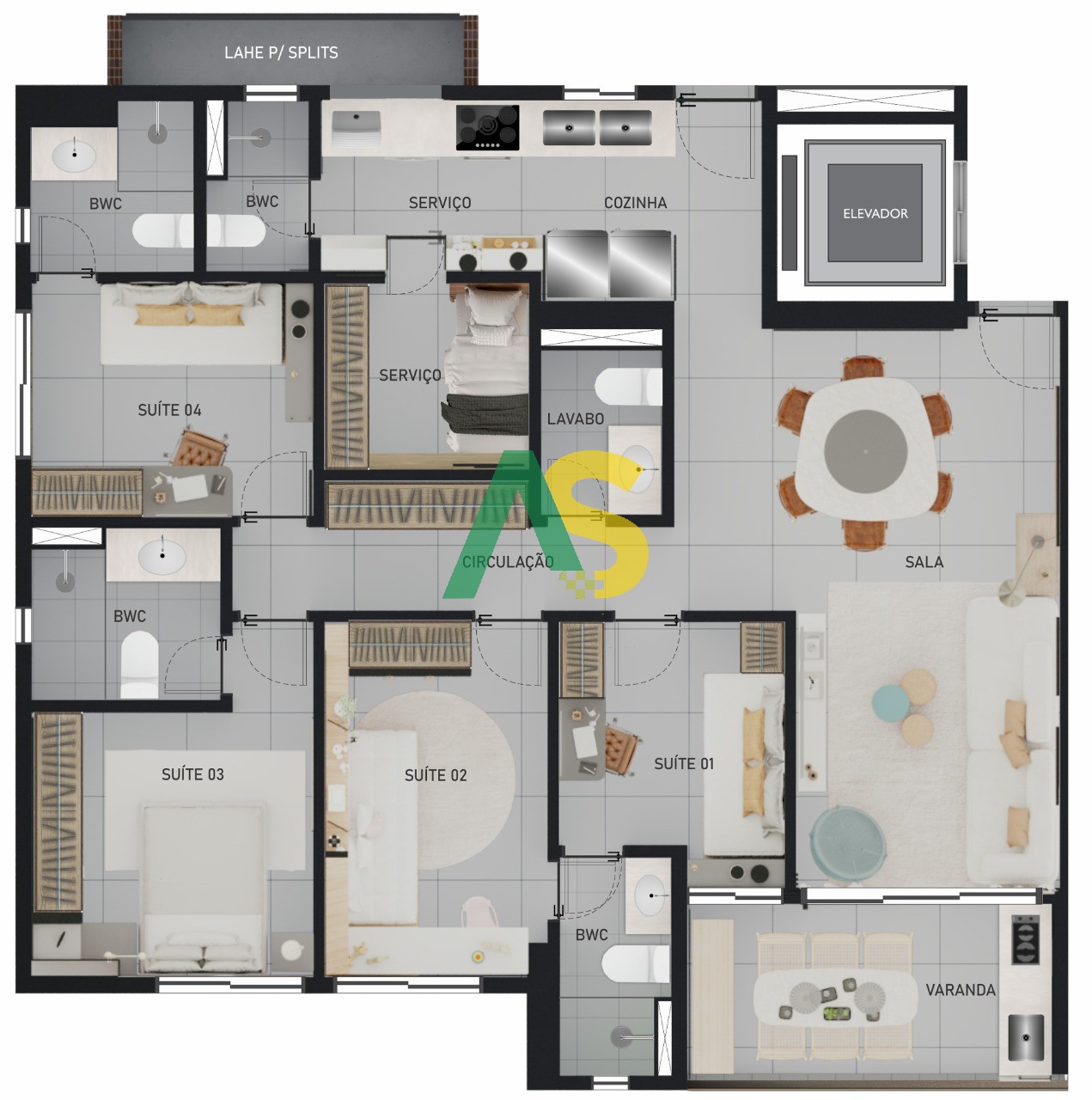 Apartamento à venda com 4 quartos, 108m² - Foto 22