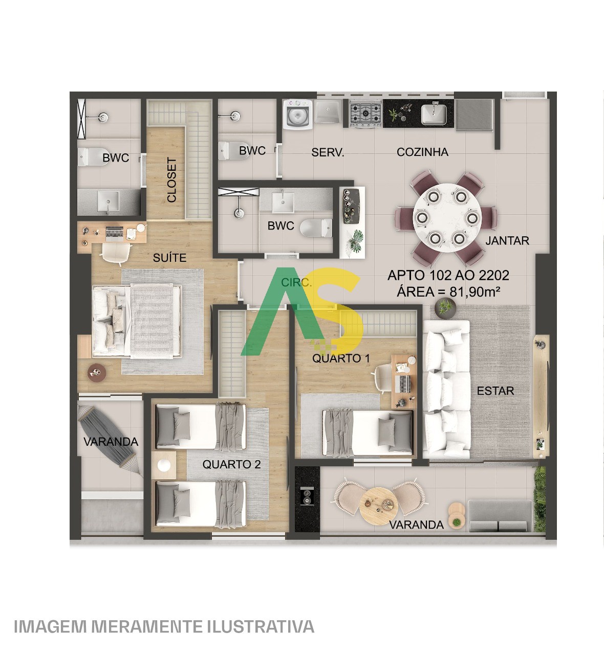 Apartamento, 3 quartos, 81 m² - Foto 14