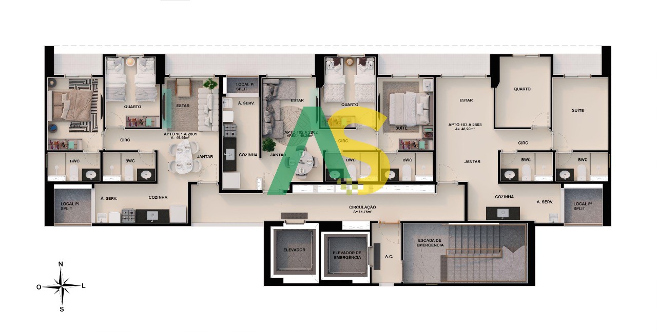 Apartamento à venda com 2 quartos, 49m² - Foto 29