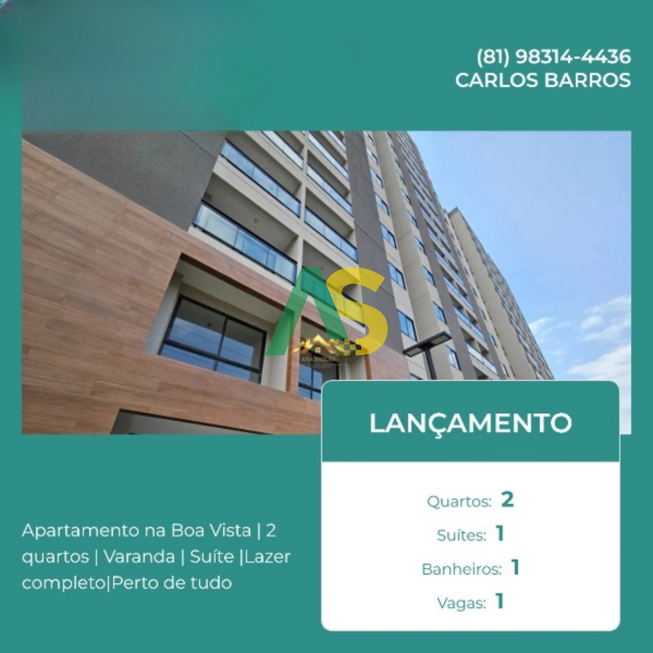 Apartamento, 2 quartos, 43 m² - Foto 1