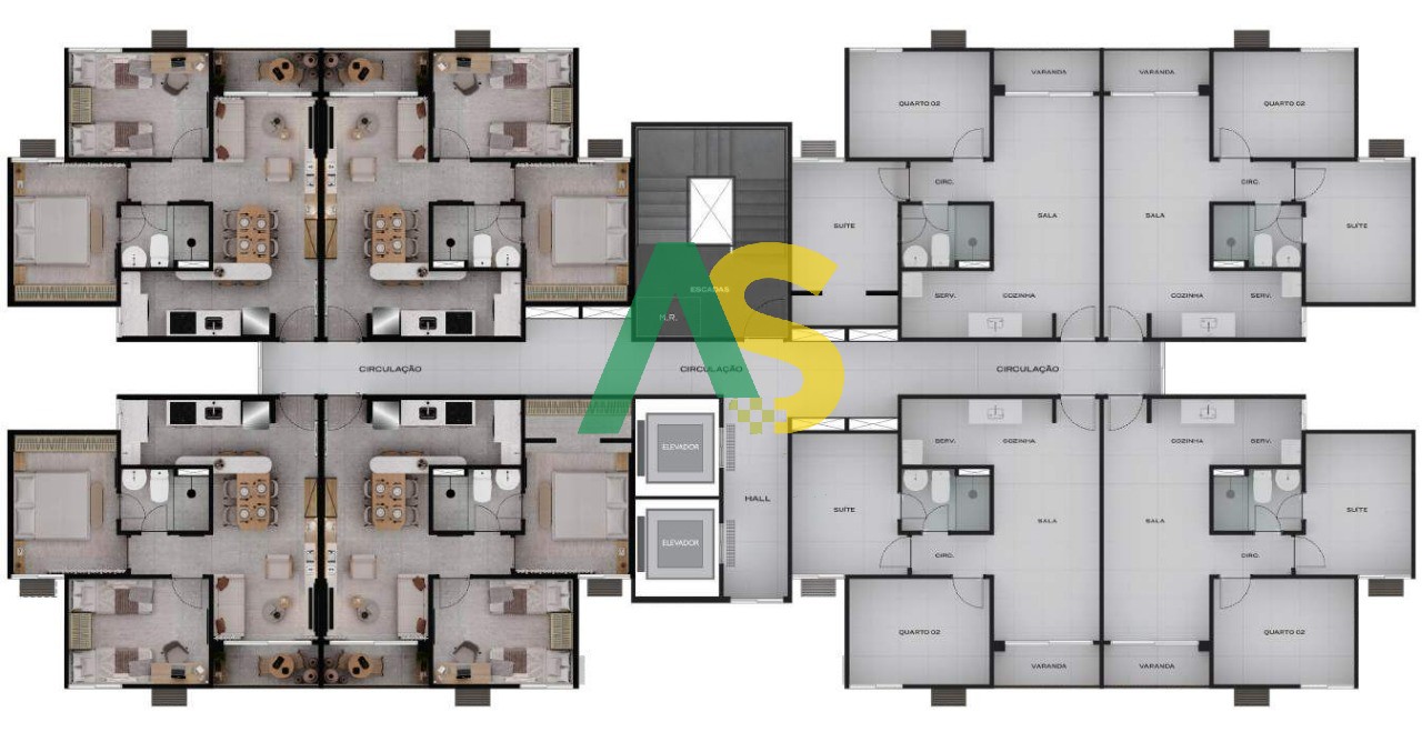 Apartamento, 2 quartos, 43 m² - Foto 33