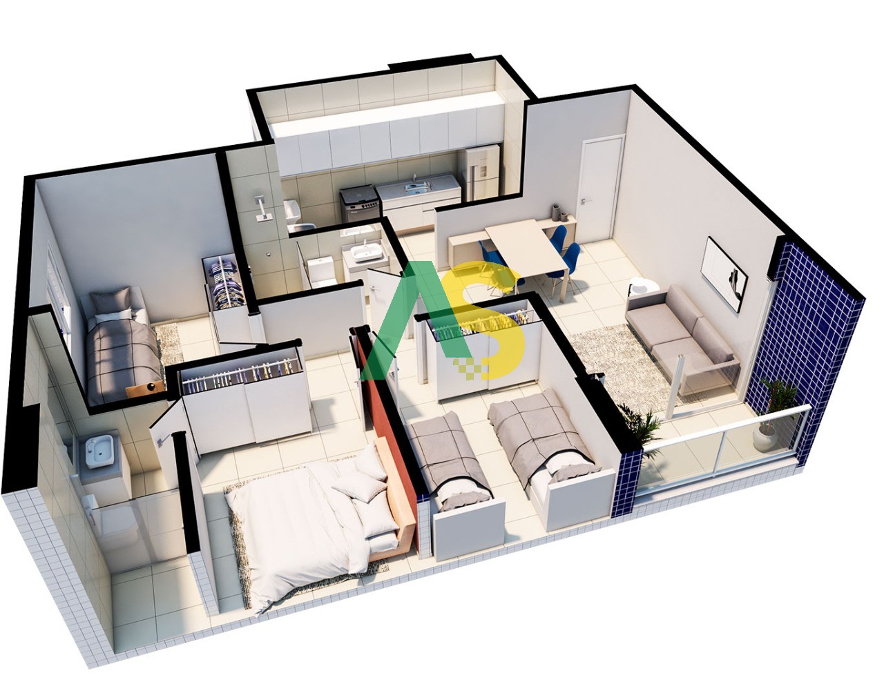 Apartamento, 3 quartos, 62 m² - Foto 23