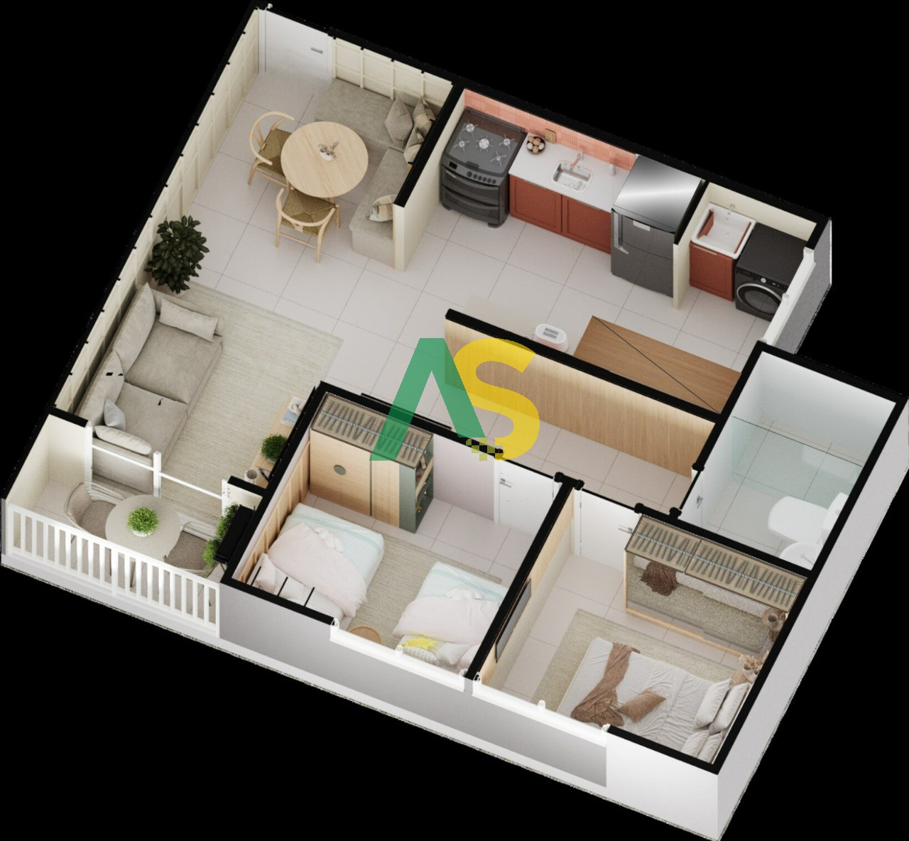 Apartamento, 2 quartos, 49 m² - Foto 14
