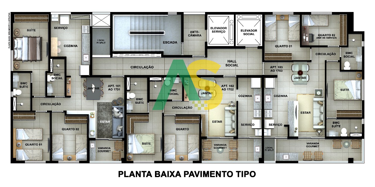 Apartamento, 2 quartos, 54 m² - Foto 9