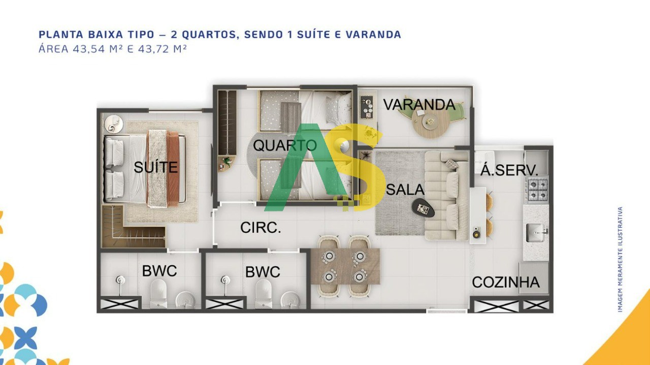 Apartamento, 2 quartos, 44 m² - Foto 28