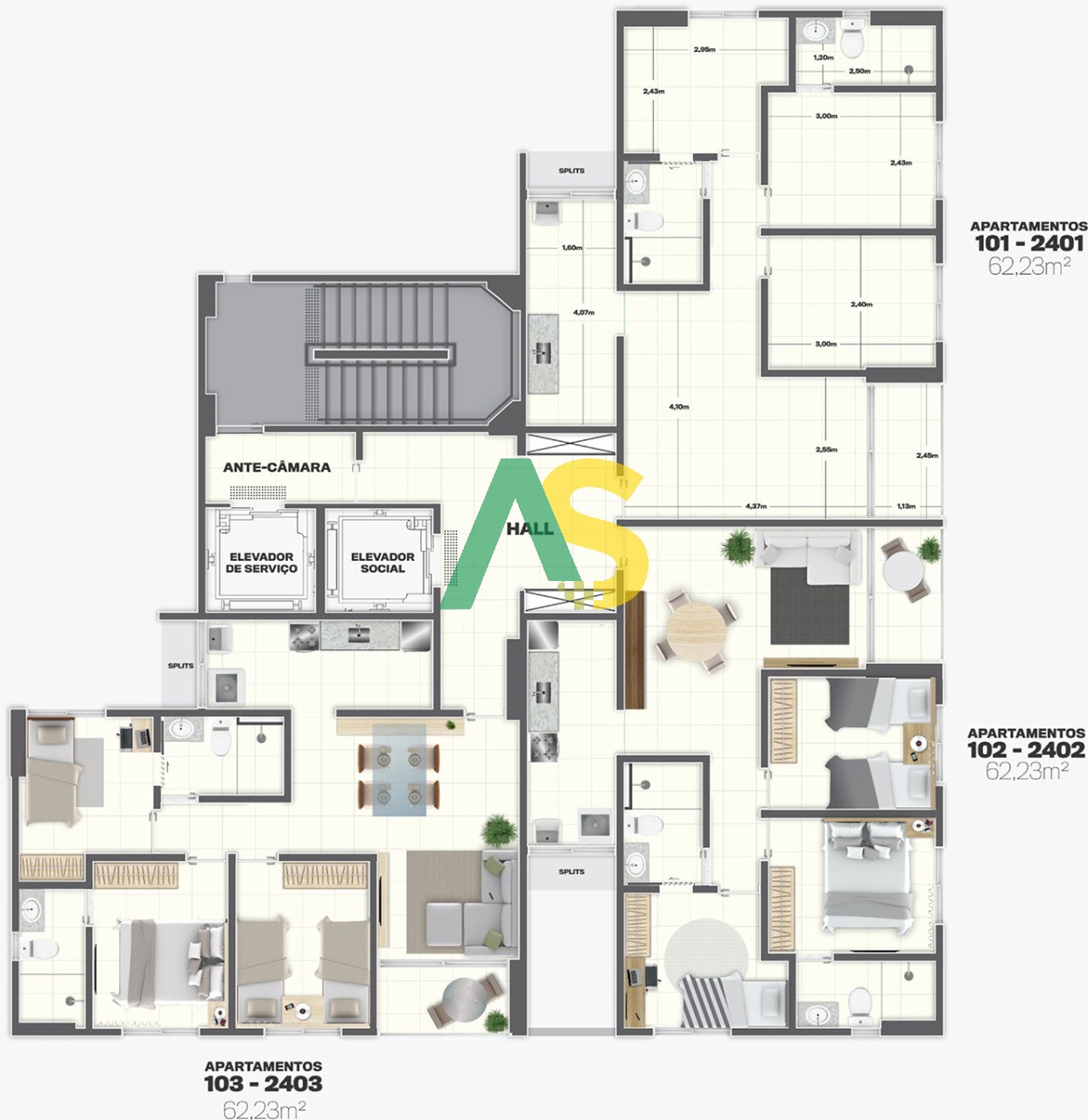 Apartamento, 3 quartos, 62 m² - Foto 24