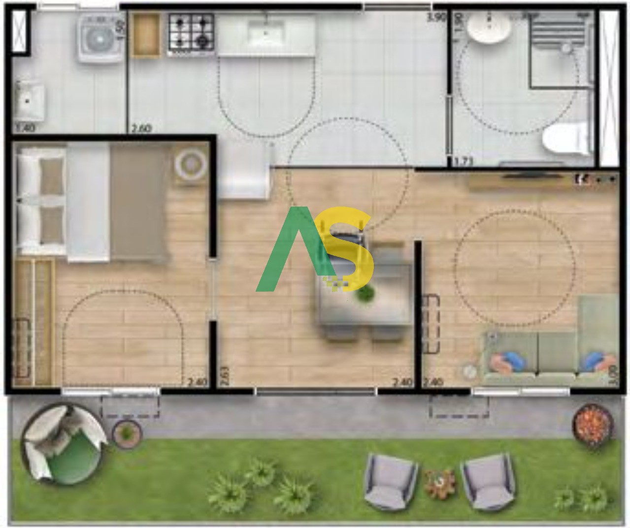 Apartamento, 2 quartos, 37 m² - Foto 20