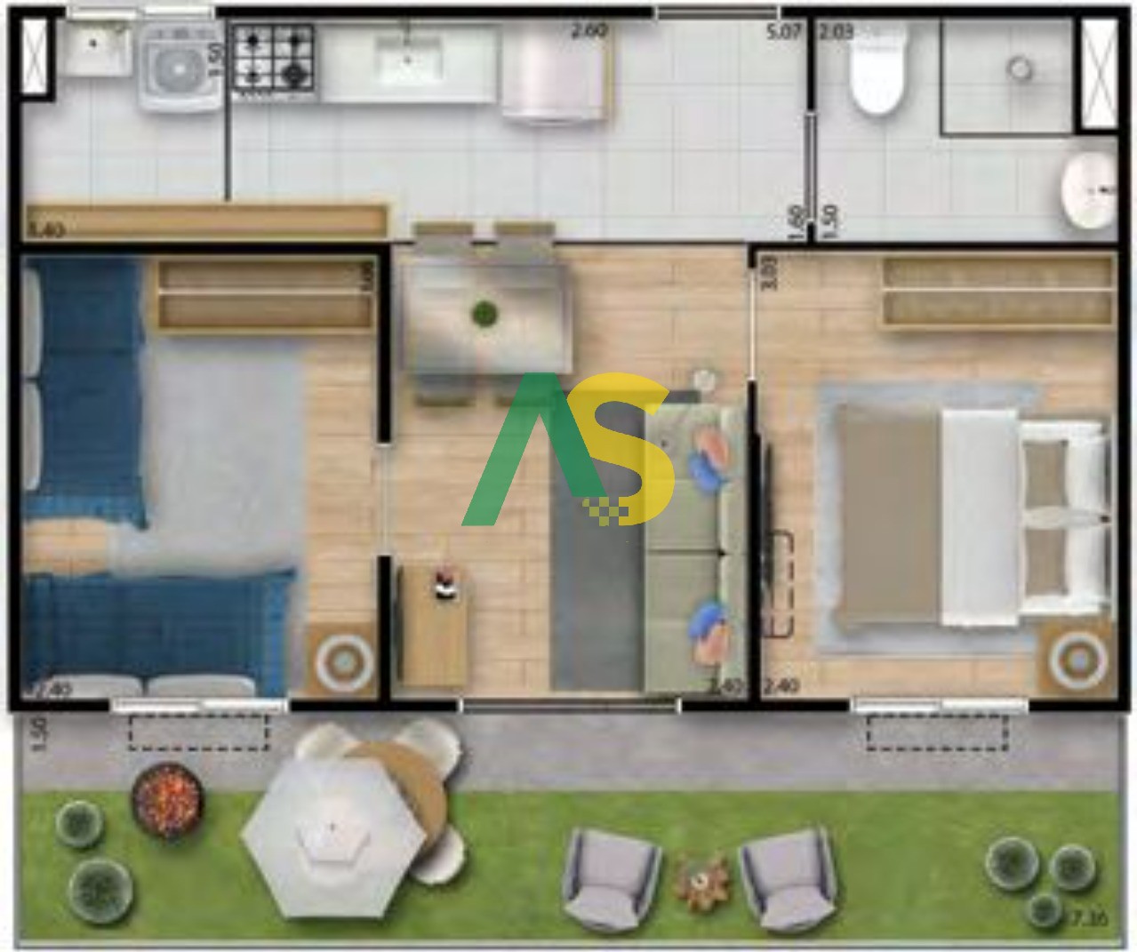 Apartamento, 2 quartos, 37 m² - Foto 18