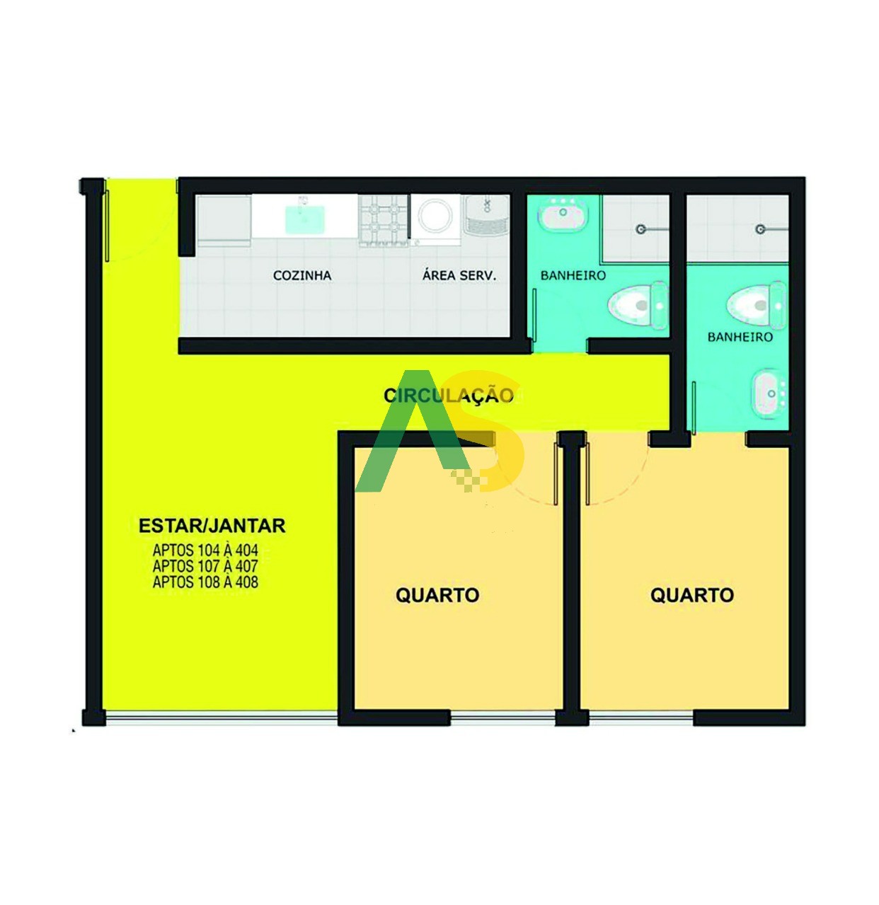 Apartamento, 2 quartos, 49 m² - Foto 11