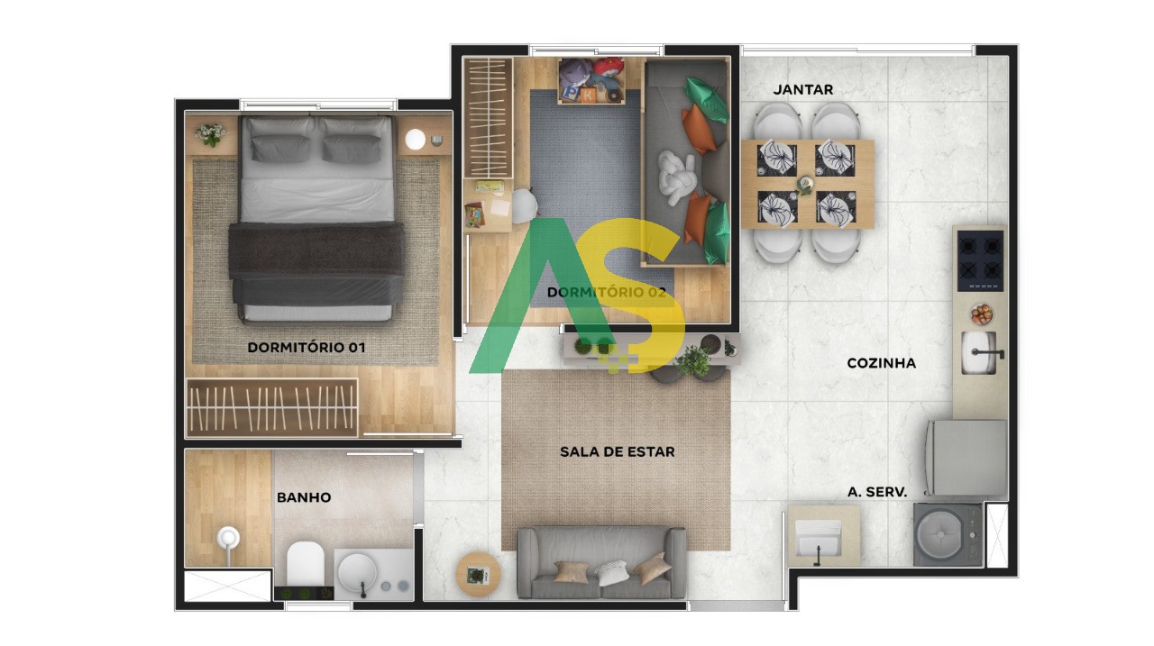 Apartamento, 2 quartos, 36 m² - Foto 14
