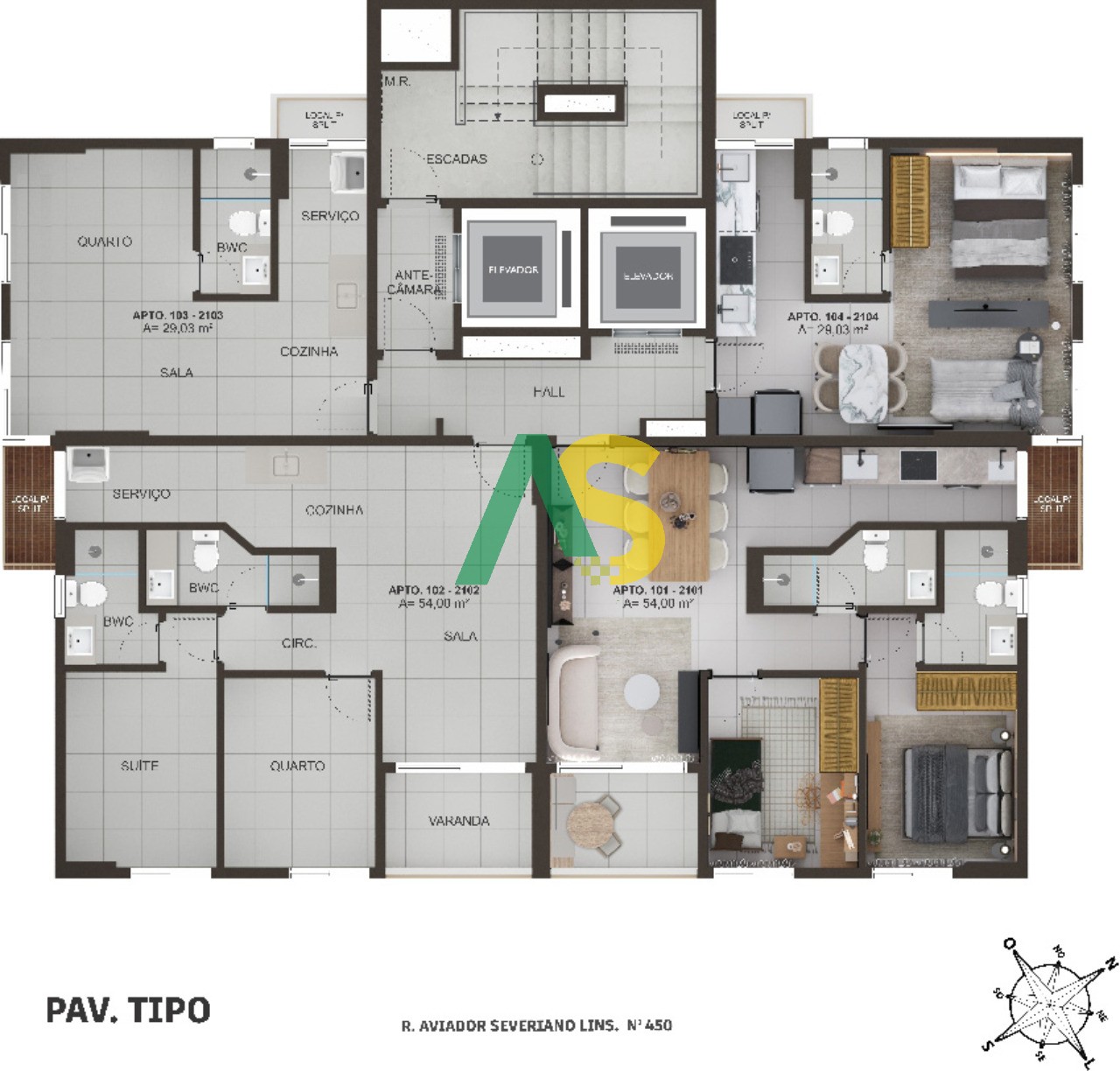 Apartamento, 1 quarto, 29 m² - Foto 4