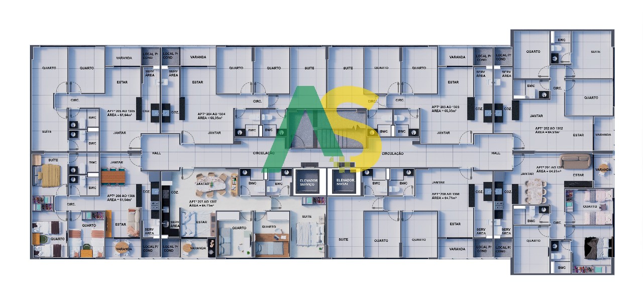 Apartamento, 2 quartos, 66 m² - Foto 16