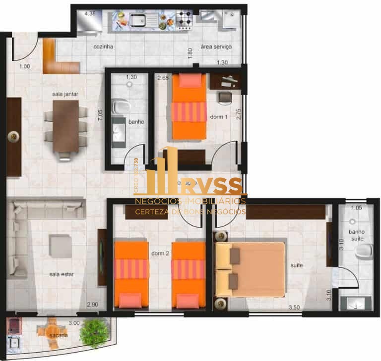 Apartamento à venda com 3 quartos, 82m² - Foto 15