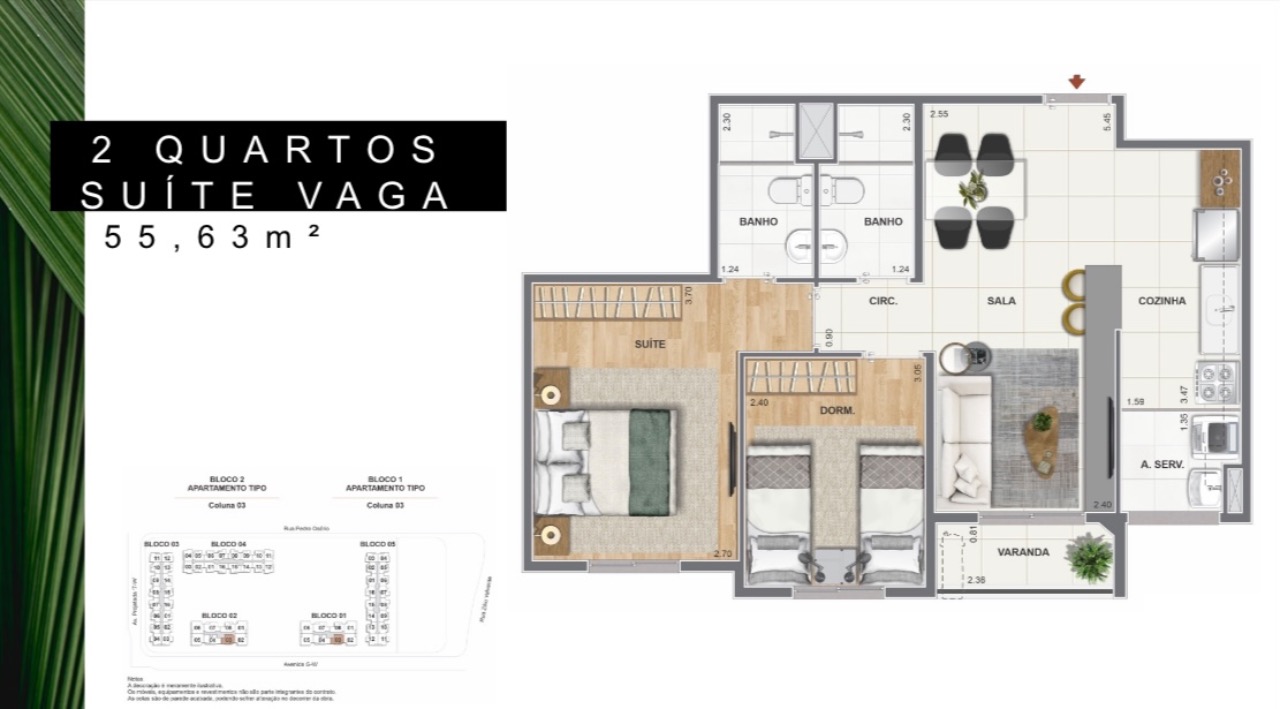 Apartamento à venda com 2 quartos, 67m² - Foto 23