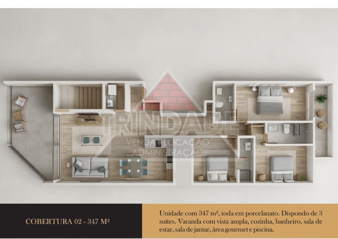 Cobertura, 3 quartos - Foto 6