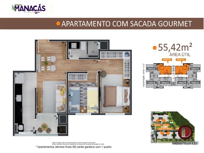 Apartamento à venda com 2 quartos, 55m² - Foto 8