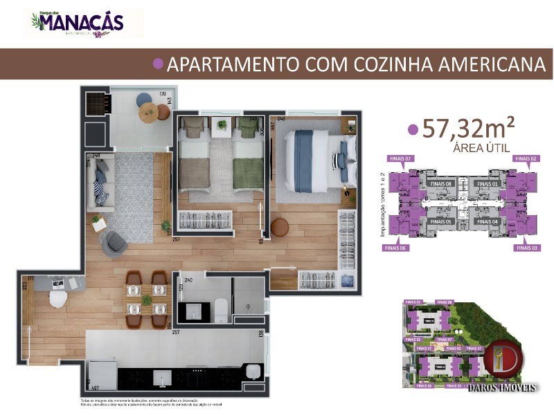 Apartamento à venda com 2 quartos, 55m² - Foto 7