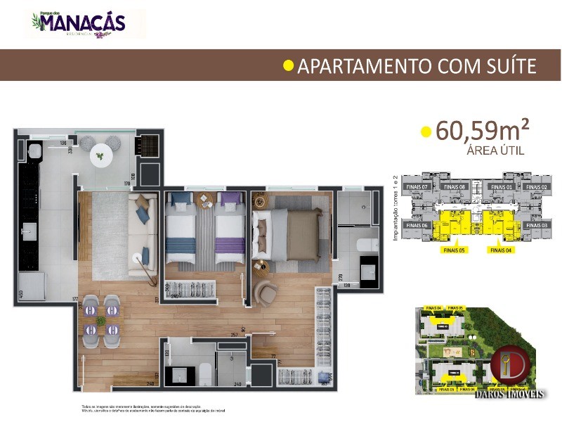 Apartamento à venda com 2 quartos, 55m² - Foto 6