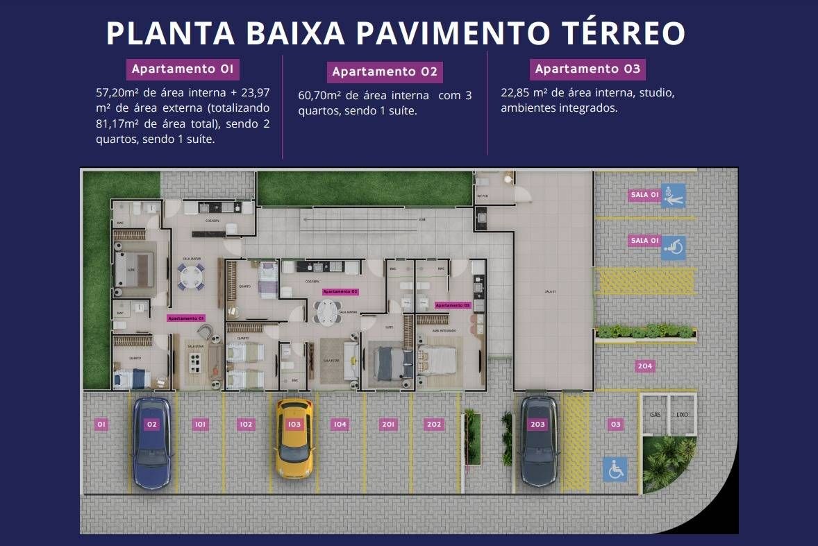 Apartamento, 2 quartos, 57 m² - Foto 2
