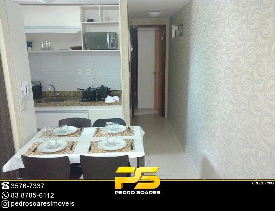 Apartamento Com 1 Dormitório Para Alugar, 34 M² Por R$ 2.300/mês - Cabo Branco - João Pessoa/pb #marconifernandes