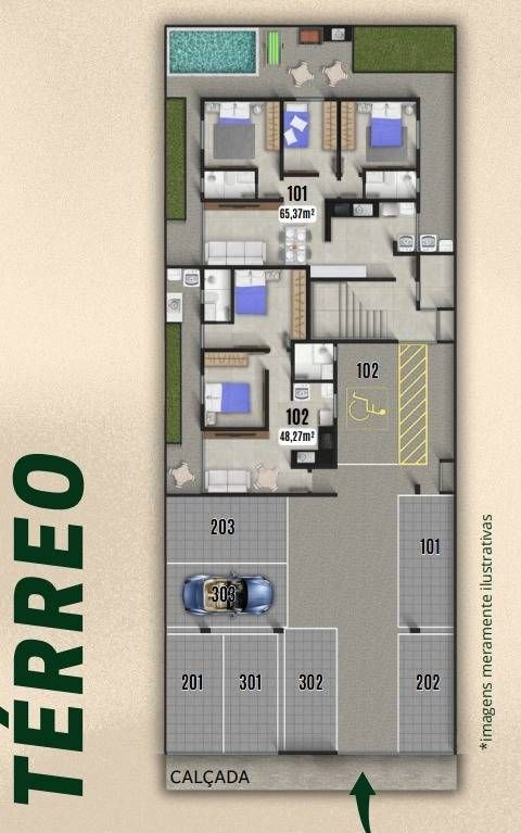 Apartamento, 2 quartos - Foto 1