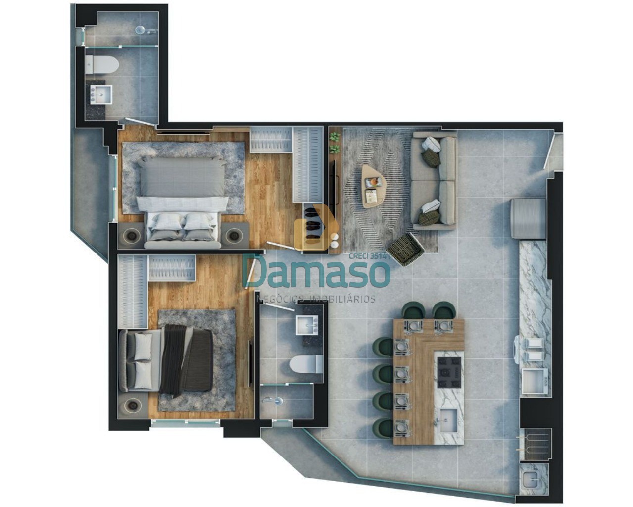 Apartamento à venda com 2 quartos, 78m² - Foto 18