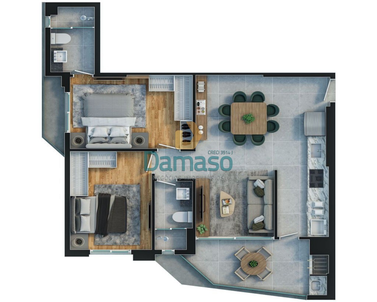 Apartamento à venda com 2 quartos, 78m² - Foto 17