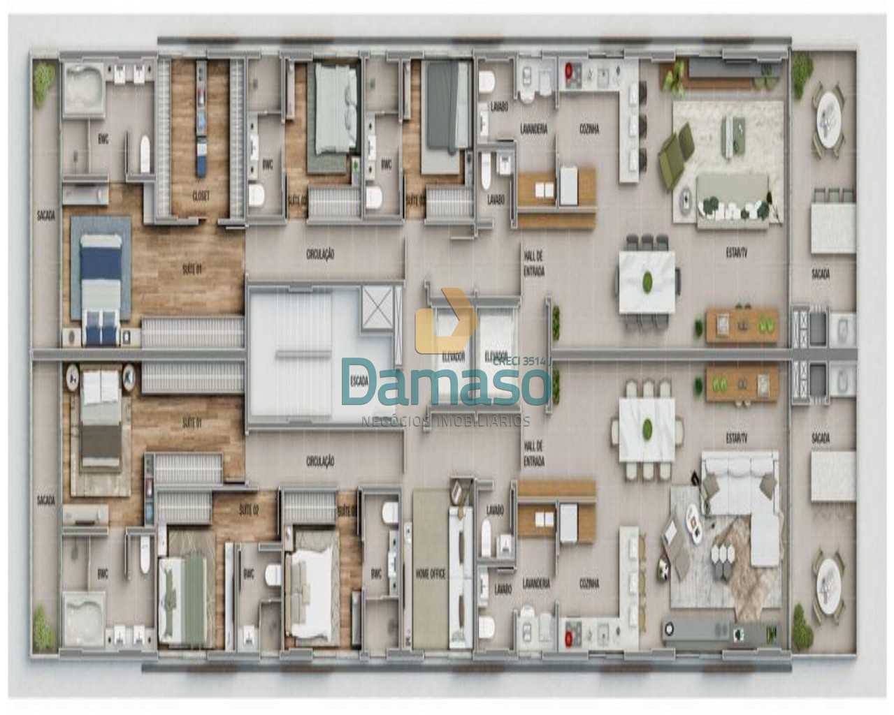 Apartamento à venda com 3 quartos, 172m² - Foto 13