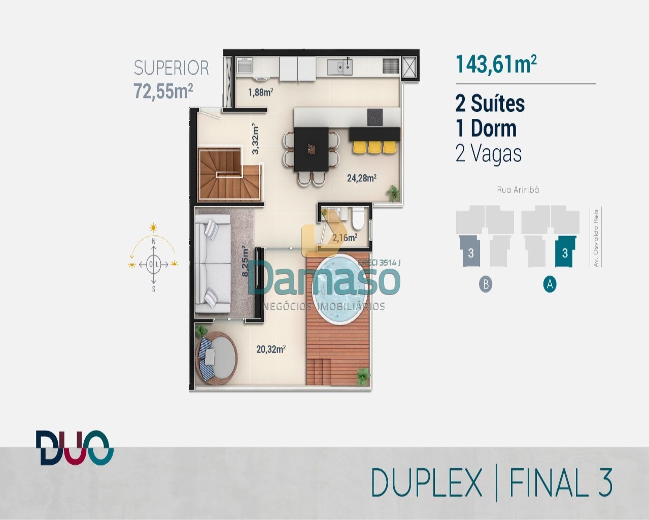 Cobertura à venda com 3 quartos, 143m² - Foto 4