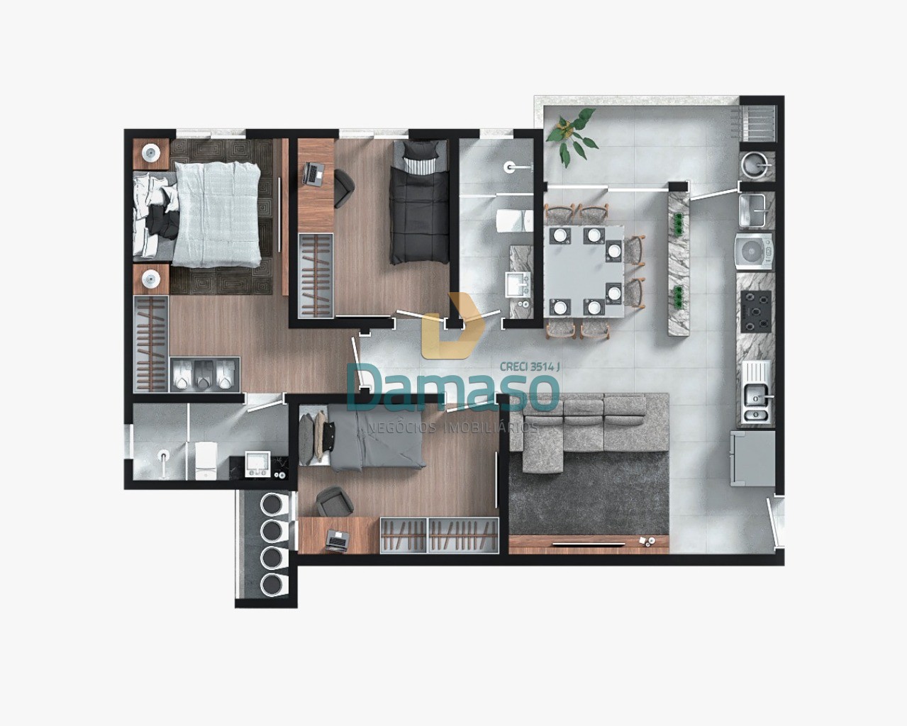 Apartamento à venda com 3 quartos, 78m² - Foto 11