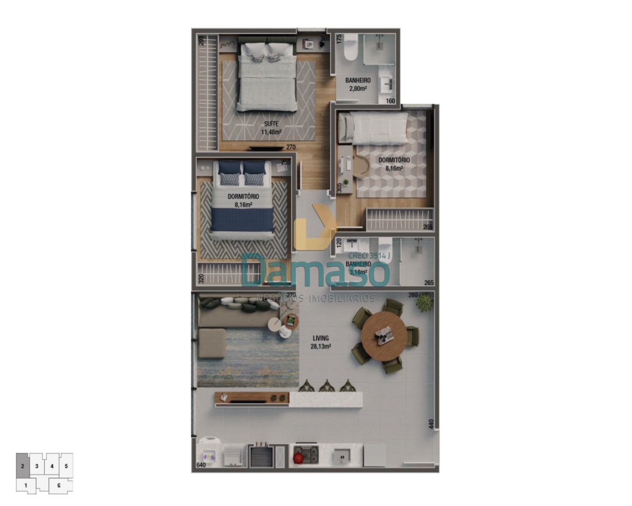 Apartamento à venda com 2 quartos, 64m² - Foto 16